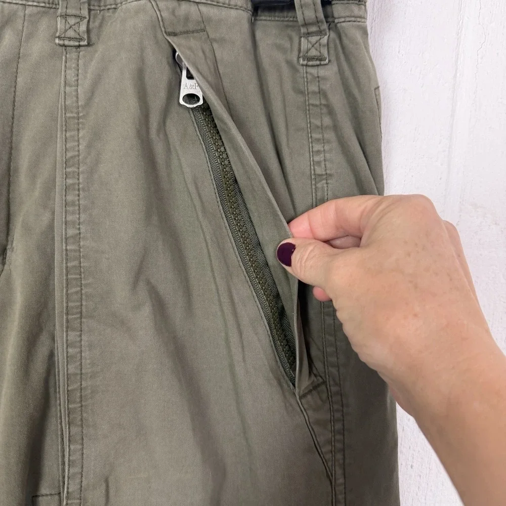 Abercrombie‎ Fitch Cargo Pants Paratrooper Green Slim Straight Utility 30X32